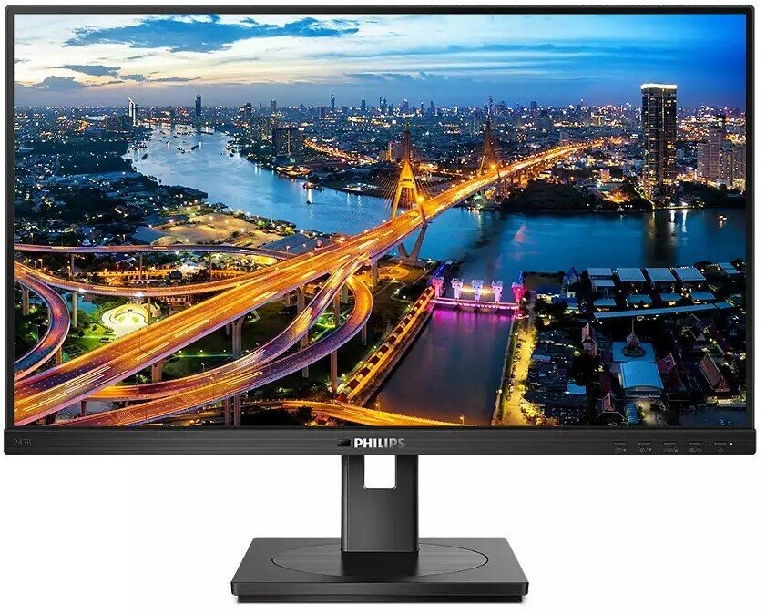 Philips Монитор LCD 23.8" 243B1 черный с поворотом экрана