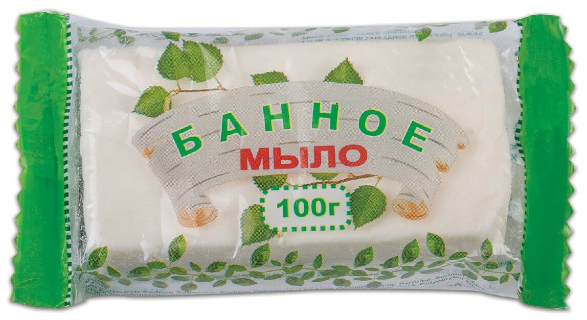 Мыло туалетное 100 г, "Банное" (эфко), 80346 (цена за 40 шт)