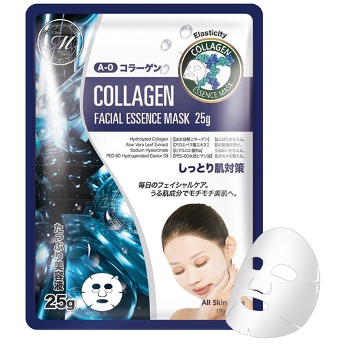 Подтягивающая тканевая маска для лица Natural 512 с коллагеном MITOMO, 10 шт