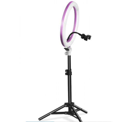Кольцевая светодиодная лампа освещение для профессиональной съемки, селфи лампа с держателем для смартфона и пультом Ring Light 14 дюймов (Розовый)