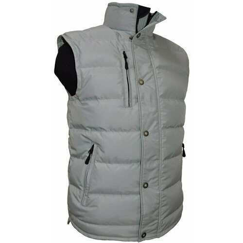 Жилет BVN travel, силуэт прямой, размер 50/188, серый