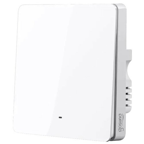 Умный выключатель одноклавишный Xiaomi Gosund Smart Wall Switch White (S4AM) умный настенный выключатель xiaomi mijia smart wall switch single open одноклавишный белый
