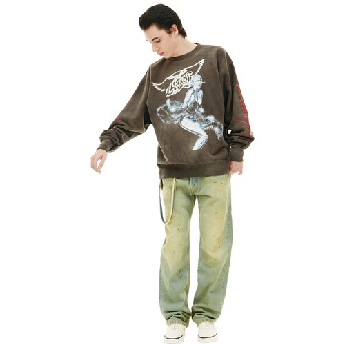 Saint Michael Оверсайз свитшот Sorayama x Saint Michael с принтом XL