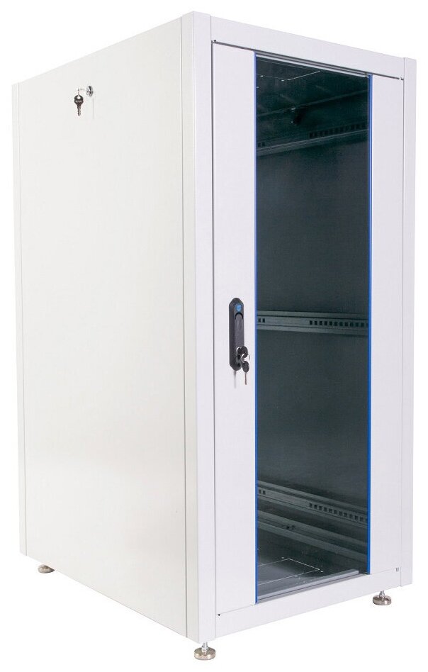 Шкаф коммутационный ЦМО (ШТК-Э-24.6.8-13АА) напольный 24U 600x800мм пер. дв. стекл металл 2 бок. пан. 540кг с