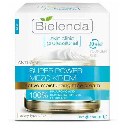 Крем Bielenda Skin Clinic Professional Super Power Mezo активный увлажняющий, 50 мл