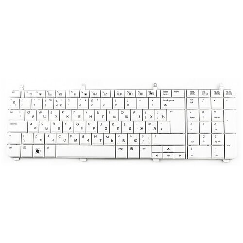 Клавиатура для ноутбука HP Pavilion DV7-2000 DV7-3000 Белая PN NSK-H8W0R NSK-H8Q0R 9JN0L82W0R 2479₽