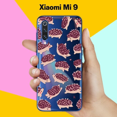 Силиконовый чехол Ёжики на Xiaomi Mi 9