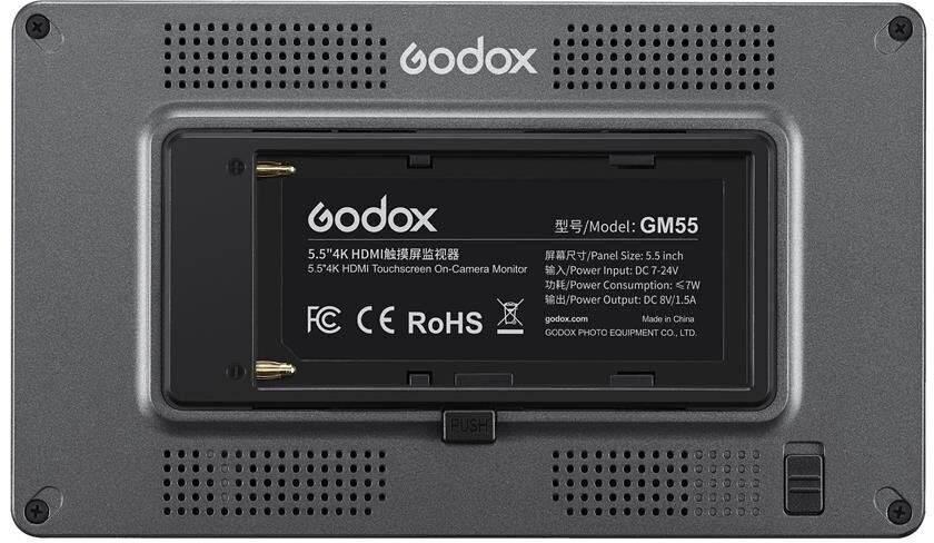 Видеомонитор Godox GM55 5.5”4K HDMI накамерный