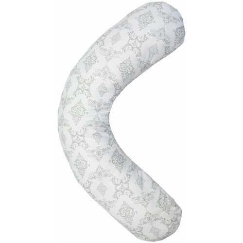 фото Наволочка к подушке для беременных amarobaby 170х25 (дамаск серый)