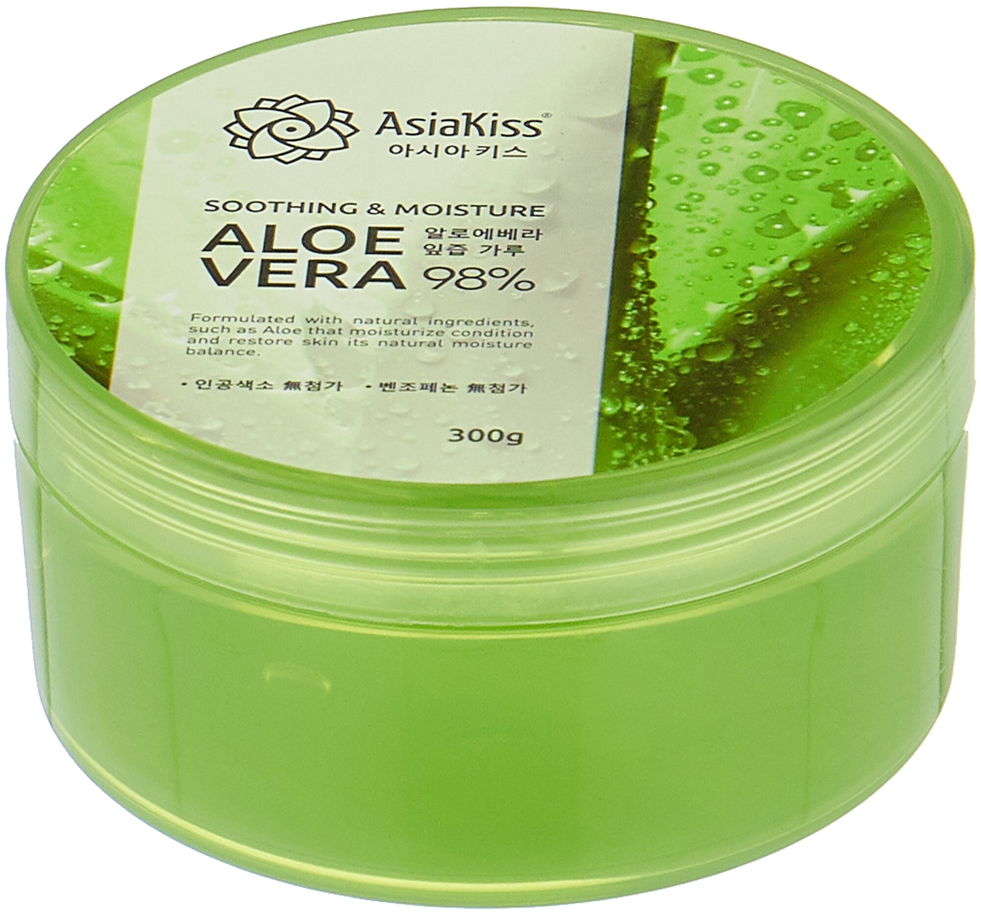 AsiaKiss Гель для тела Soothing & Moisture Gel Aloe Vera 98%