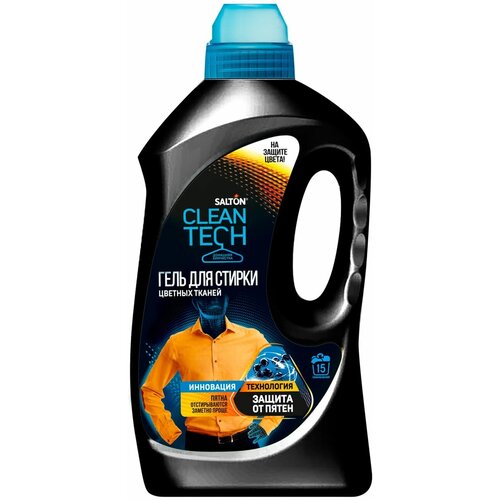 Гель для стирки Salton Cleantech цветных тканей 1 л