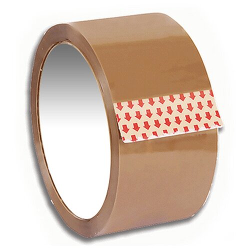 Лента клейкая цветная коричневая (Скотч) 50мм*45мкм
