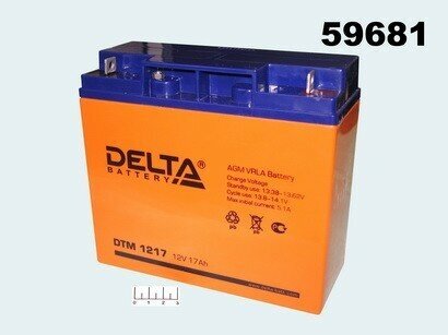 DELTA Battery DTM 1217 12В 17 А·ч - фото №18