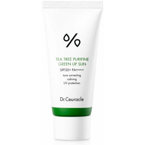 Dr.Ceuracle Солнцезащитный крем для проблемной кожи Tea Tree Purifine Green Up Sun SPF 50 PA dr ceuracle солнцезащитный крем для проблемной кожи tea tree purifine green up sun spf 50 pa