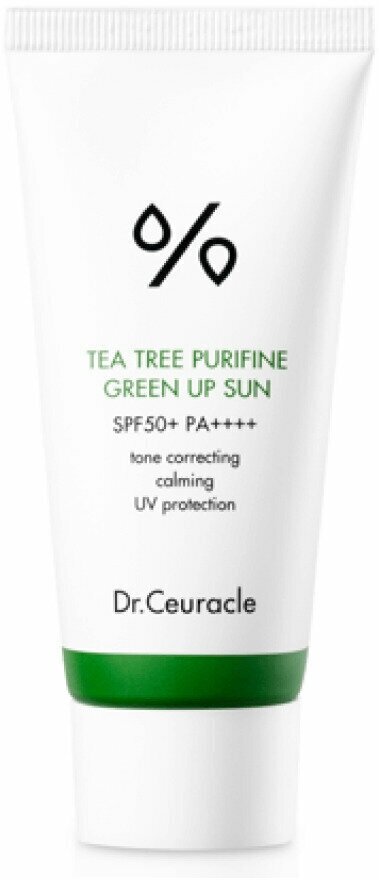 Dr.Ceuracle Солнцезащитный крем для проблемной кожи Tea Tree Purifine Green Up Sun SPF 50 PA