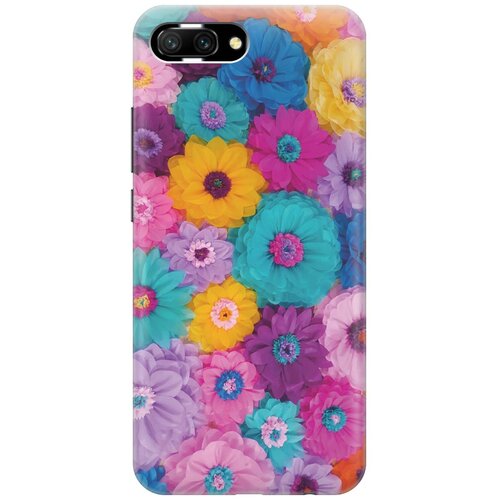 фото Gosso ультратонкий силиконовый чехол-накладка для honor 10 с принтом "бумажные цветы"