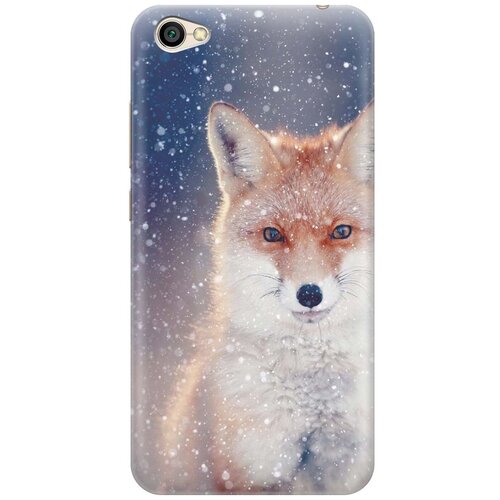 фото Gosso ультратонкий силиконовый чехол-накладка для xiaomi redmi note 5a с принтом "лисица в снегопад"