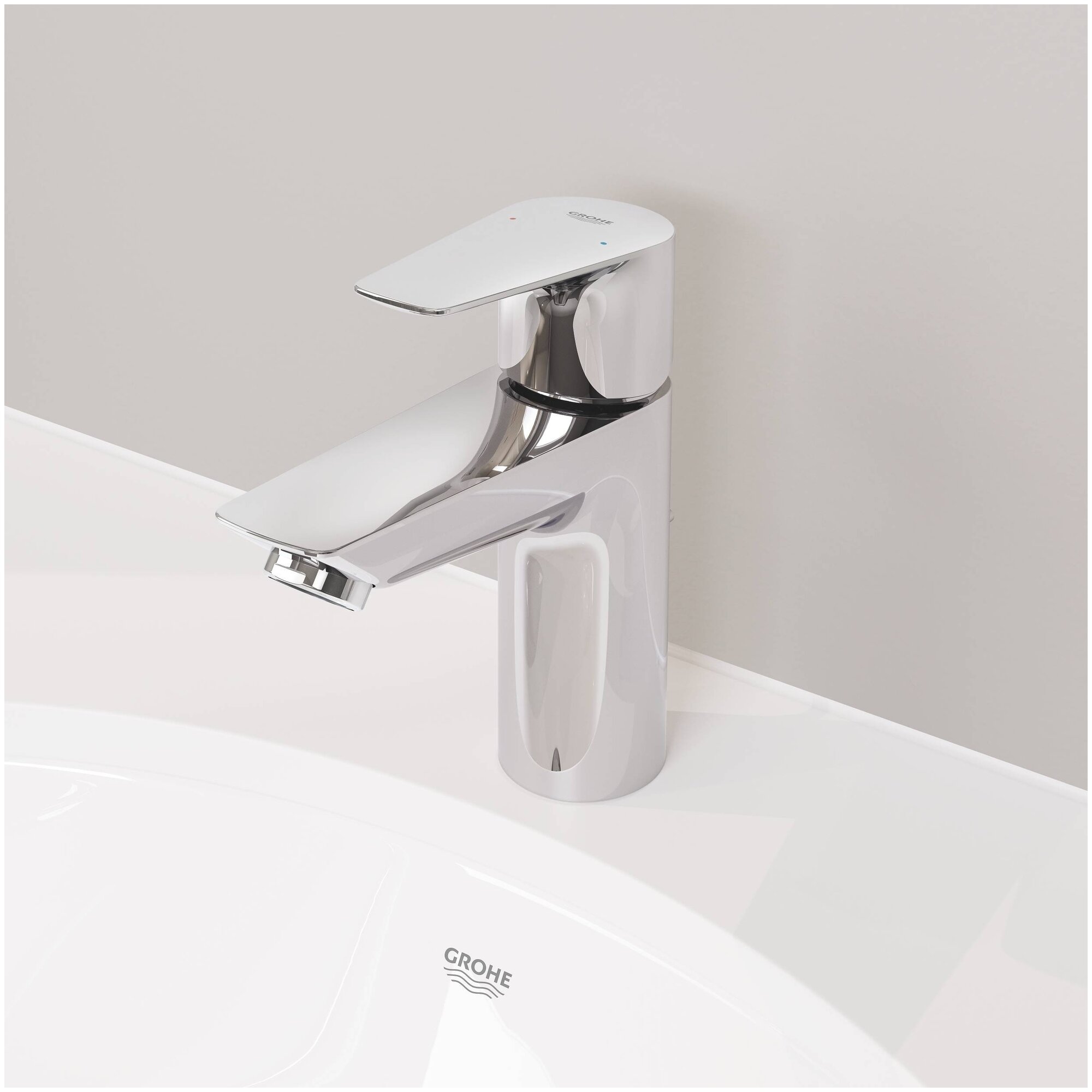 Смеситель для раковины (умывальника) Grohe BauEdge 23758001 хром