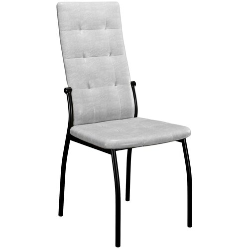 Стул DikLine галс-м каркас черный/ KL12 светло-серый