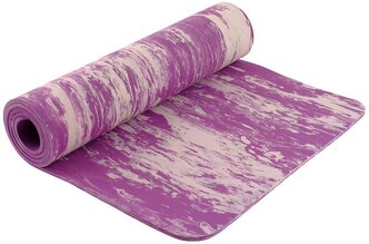 Коврик для йоги Sangh Yoga mat, 183х61х0.8 см фиолетовый рисунок