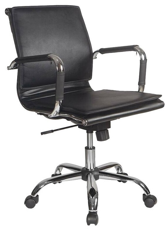Компьютерное кресло Бюрократ CH-993-Low для руководителя, обивка: искусственная кожа, цвет: black