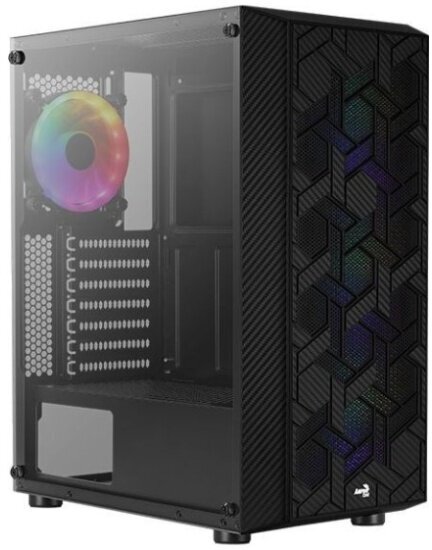 Корпус Aerocool Hive-G-BK-v2 черный без БП 4710562755916