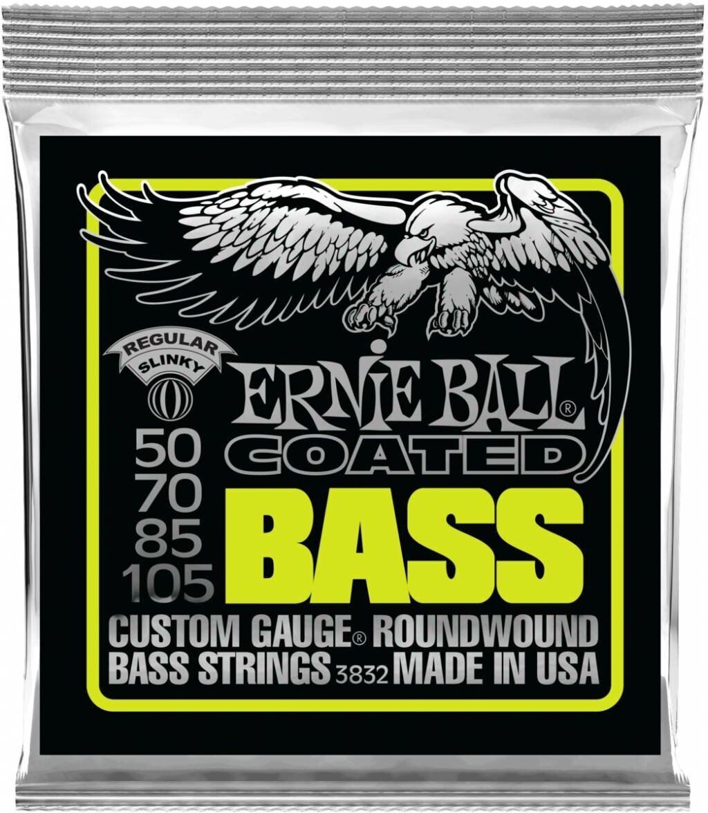 ERNIE BALL 3832 Coated Slinky Regular 50-105 - Струны для бас-гитары