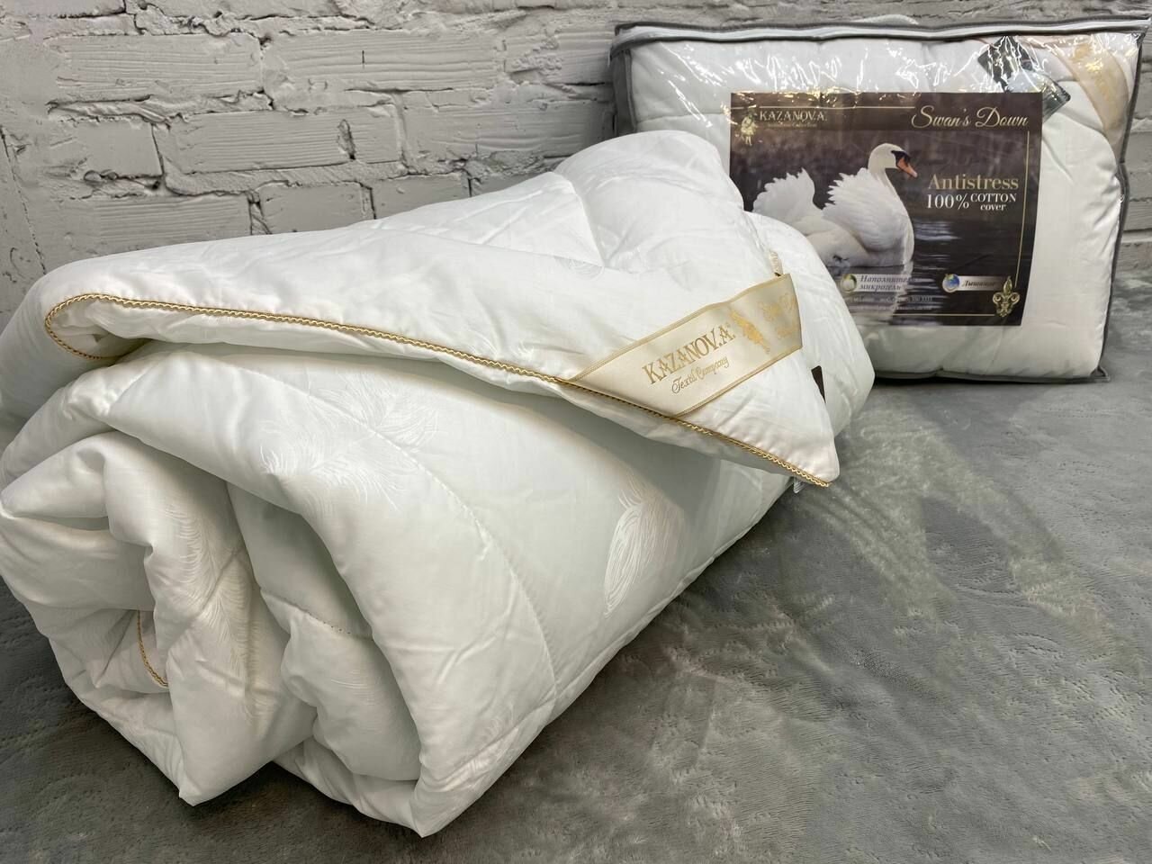 Одеяло KAZANOV.A Luxury Antistress Collection Swans Down, 200х220 - фотография № 2