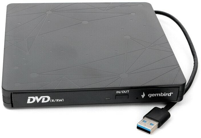 Внешний Gembird DVD-USB-03, черный