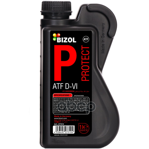 Atf D-Vi Protect Bizol 1Л. Синт. Масло Трансмиссионное Для Акпп /Кор.12шт./ 27310 BIZOL арт. 27310