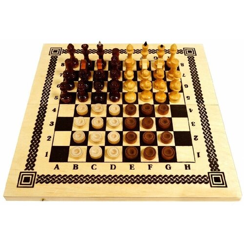 Набор 2 в 1 Шахматы и Шашки - Нескучные Игры г орлов шахматы шашки 2в1 горлов