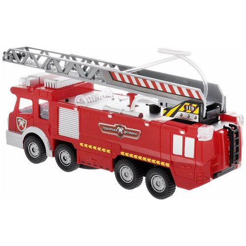 Пожарный автомобиль ABtoys с аксессуарами (PT-00348), красный/серебристый