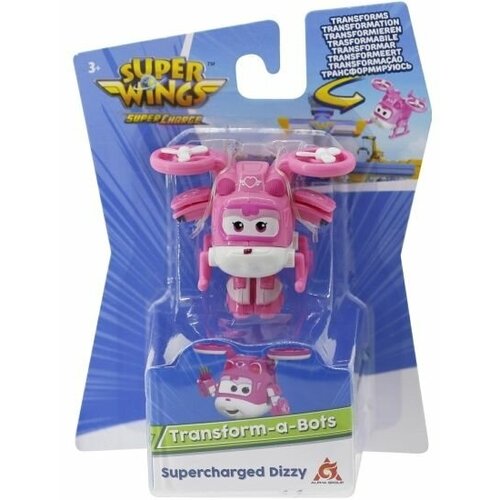 Super Wings Мини трансформер Заряженный Диззи, EU740044