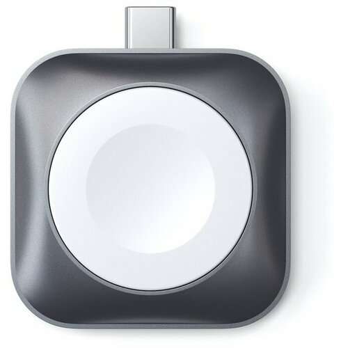 Зарядное устройство с коннектором USB-C Satechi с магнитным креплением для Apple Watch (Серый космос | Space Gray) зарядное устройство беспроводное satechi st tcaw7cm usb c magnetic для apple watch