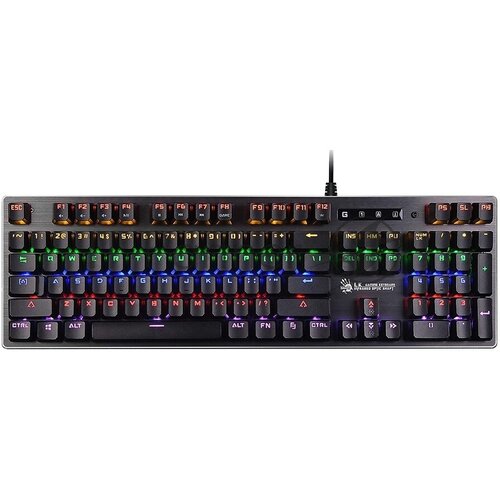 Клавиатура A4Tech B760 механическая черныйсерый USB Gamer LED 617100₽