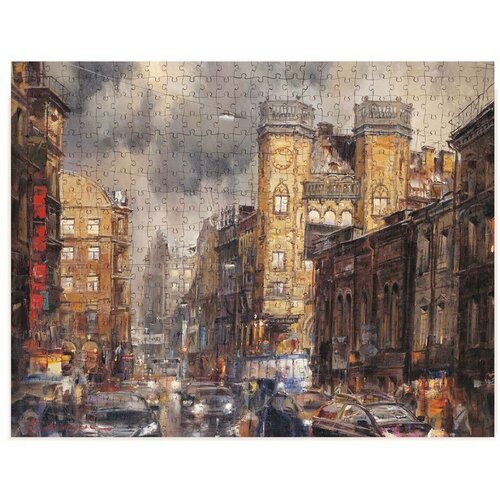 Пазлы деревянные Площадь Л. Толстого , 513 деталей размер 31х40 см Collaba puzzle 962284