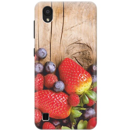 фото Cиликоновый чехол на zte blade a5 (2019) / зте блейд а5 2019 с принтом "дерево фруктов" gosso