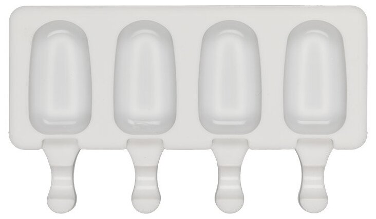 Форма силиконовая "S-CHIEF" для мороженого SPC-0403 21.5 x 12.5 x 2.1 см "мини-эскимо" - 4 ячейки