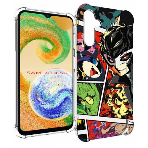 Чехол MyPads Persona 5 art для Samsung Galaxy A14 4G/ 5G задняя-панель-накладка-бампер