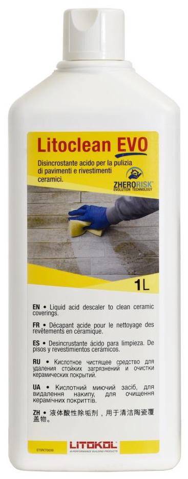 Очиститель цементных остатков LITOKOL Litoclean Evo 1 л Леруа Мерлен - фото №1