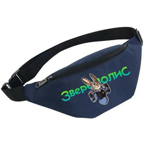 фото Сумка поясная noname, синий