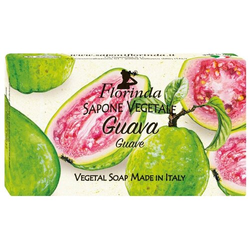 Florinda Мыло кусковое Ароматы тропиков Guava, 15 мл, 100 г мыло florinda ароматы тропиков ананас 100 г