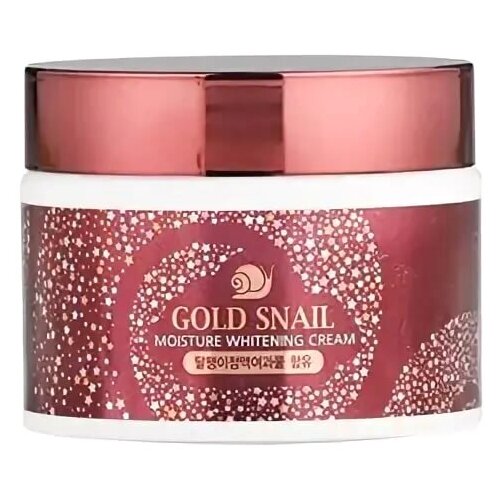 Enough Gold Snail Moisture Whitening Cream увлажняющий крем для лица с муцином улитки и золотом, 50 гр