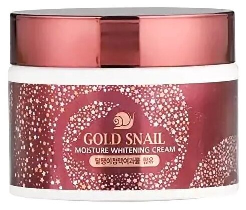 Enough Gold Snail Moisture Whitening Cream увлажняющий крем для лица с муцином улитки и золотом, 50 мл