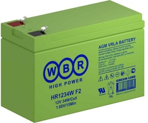 Аккумулятор WBR 12V 9Ah HR1234W