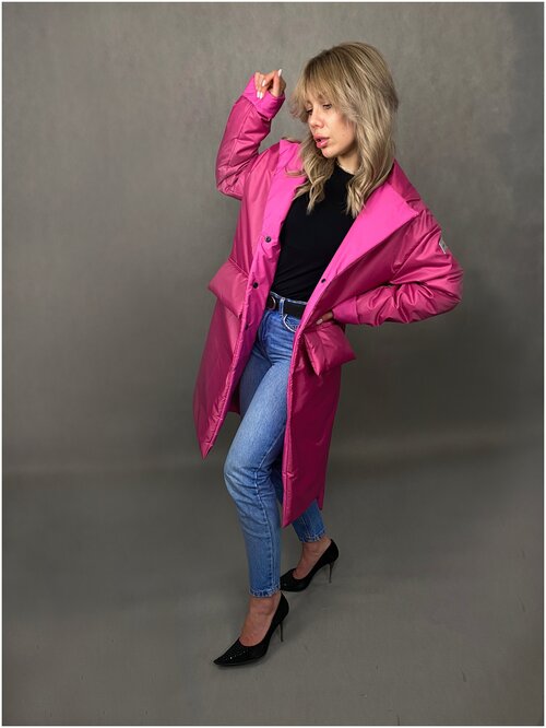 Куртка , размер L, розовый