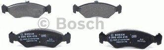 Дисковые тормозные колодки передние Bosch 0986424416 для Ford Fiesta, Mazda 121 (4 шт.)