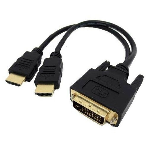 Переходник DVI M to 2 HDMI M (24+1) разветвитель hdmi 1