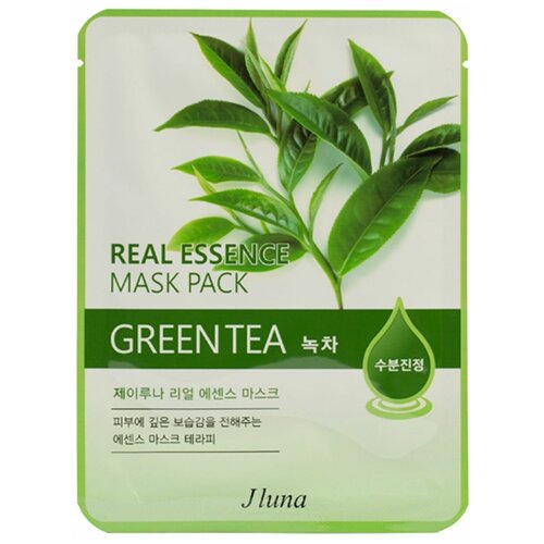 Jluna тканевая маска Real Essence Mask Pack с зеленым чаем, 25 мл