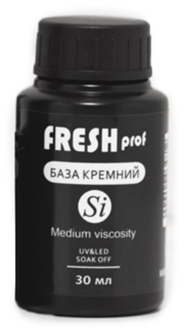 Fresh Prof Базовое покрытие Base Si Medium viscosity, прозрачный, 30 мл, 30 г